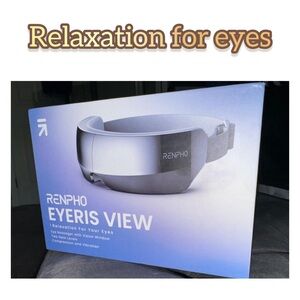 Eye relaxer with relaxing music, excellent soft vibrations to rest the brain